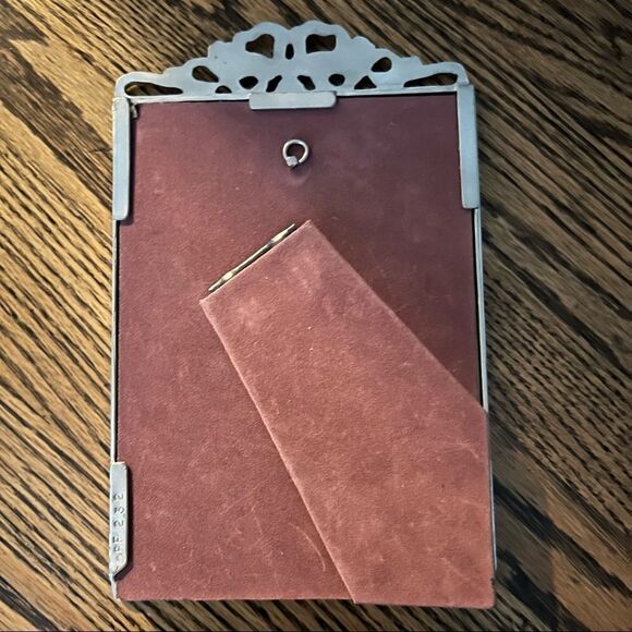 Vintage Pewter June Wedding Picture Frame 5X7 PF-232s - Picture 5 of 7